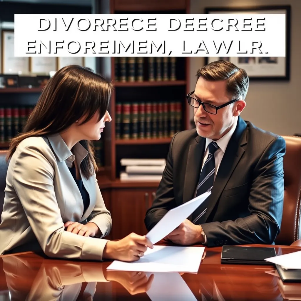 Divorce Decree Enforcement Lawyer Centreville VA